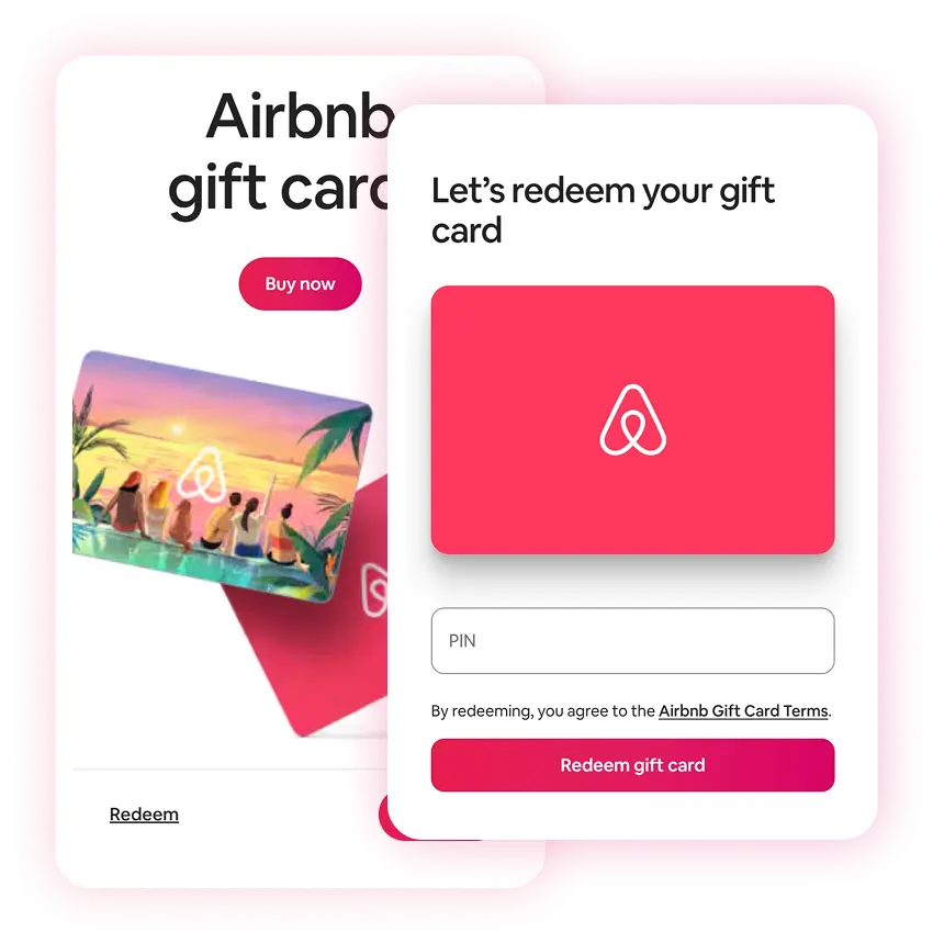 Tap Redeem and enter your code