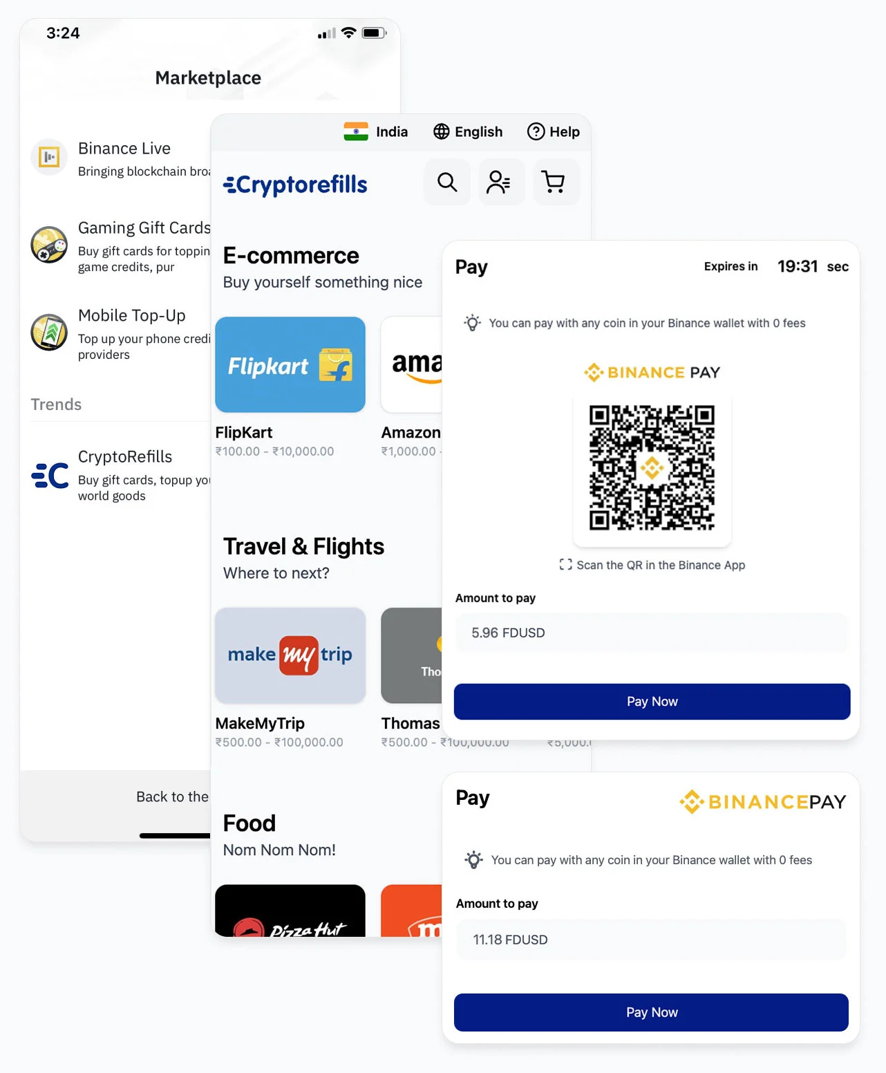 Binance Pay Cryptorefills