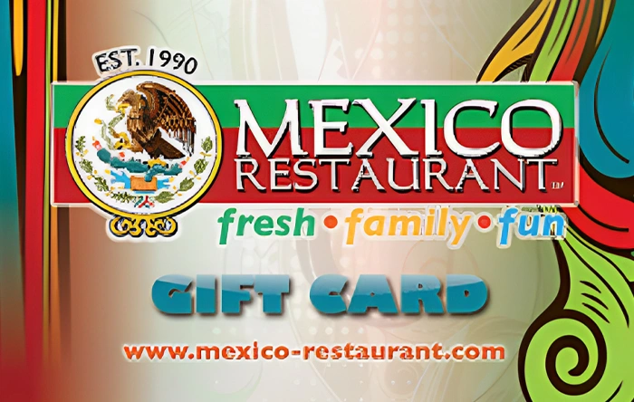 Mexico restaurant giftcard